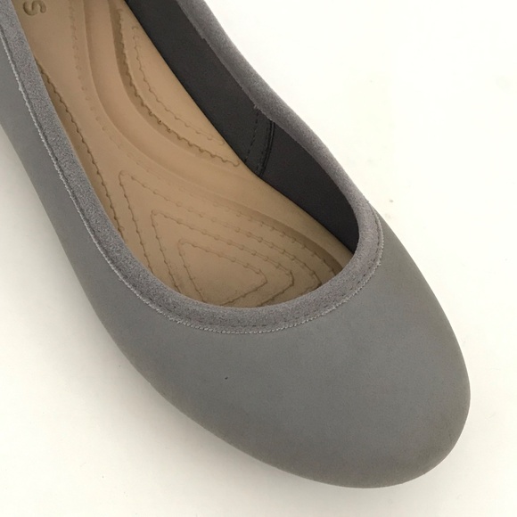 CROCS Marin Ballet Flats Comfort Shoes Gray Colorite Slip On Women’s Size 8 - Picture 6 of 15
